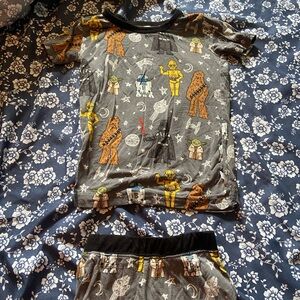 Little Sleepies Star Wars Pajama Set - Gray with Yellow and Brown